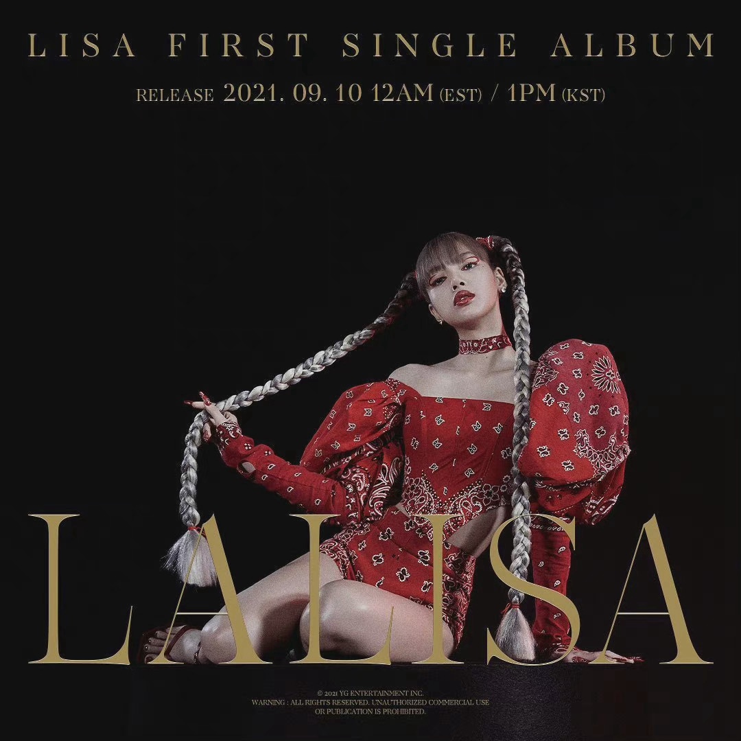 LISA首张单曲回归预告照化身长发辣妹