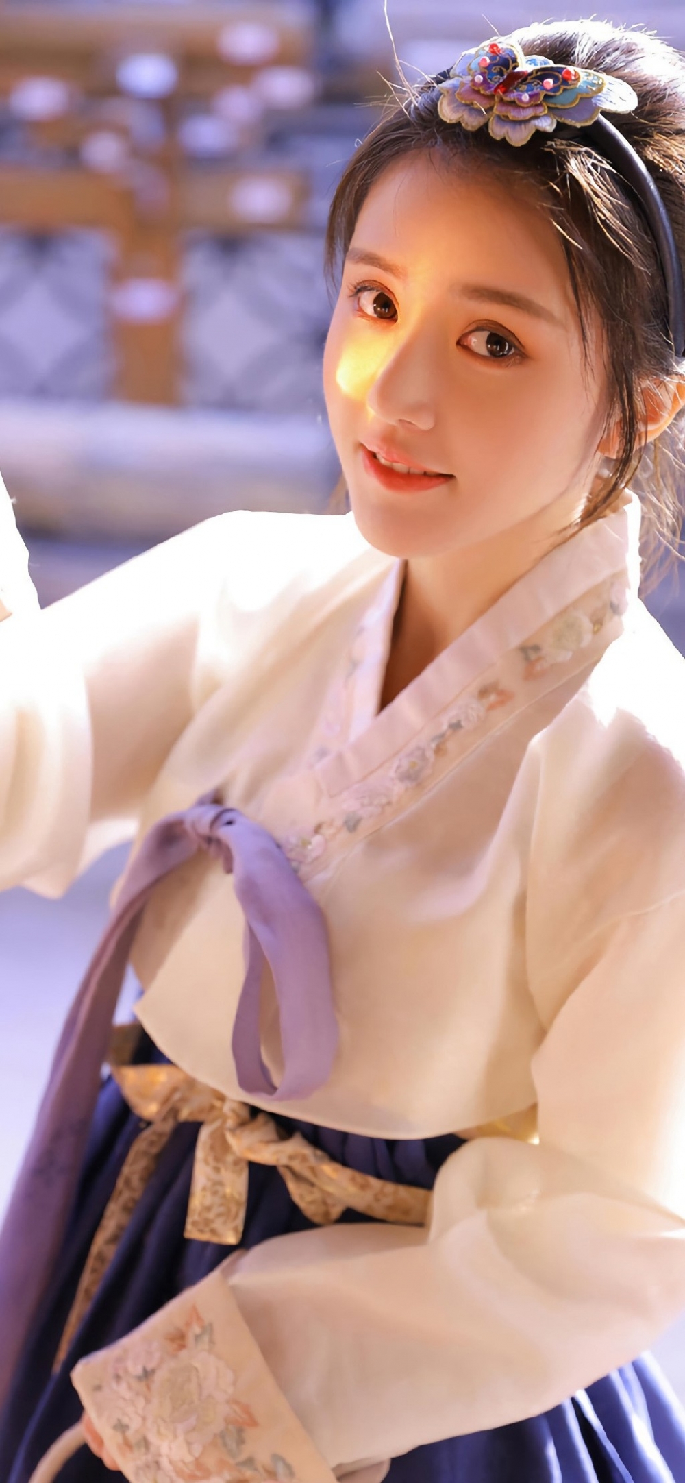 穿着汉服的日韩美女清丽动人气质脱俗唯美古风摄影