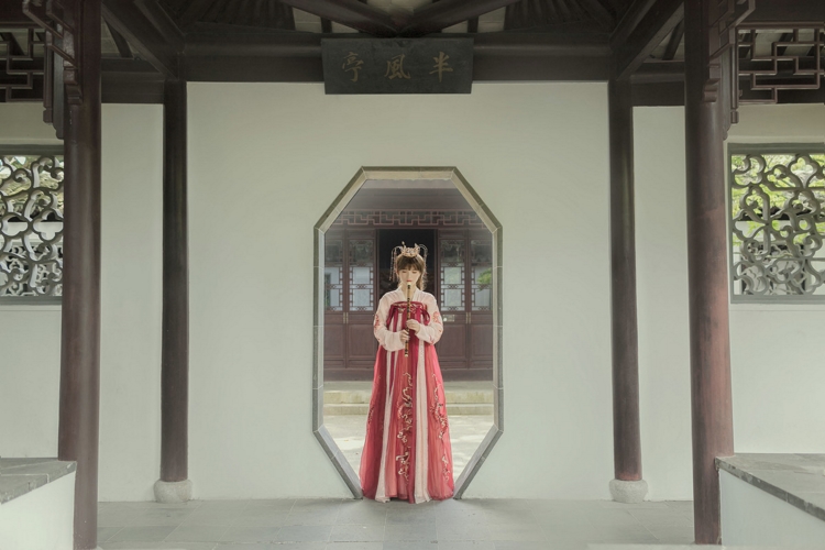 汉服名媛美女顶级的亚洲古典气质优雅端庄图片