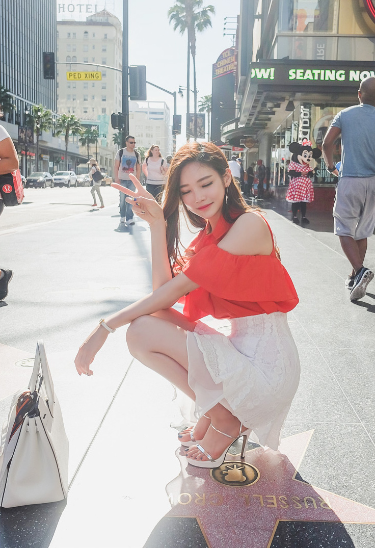 韩国美女模特街拍写真